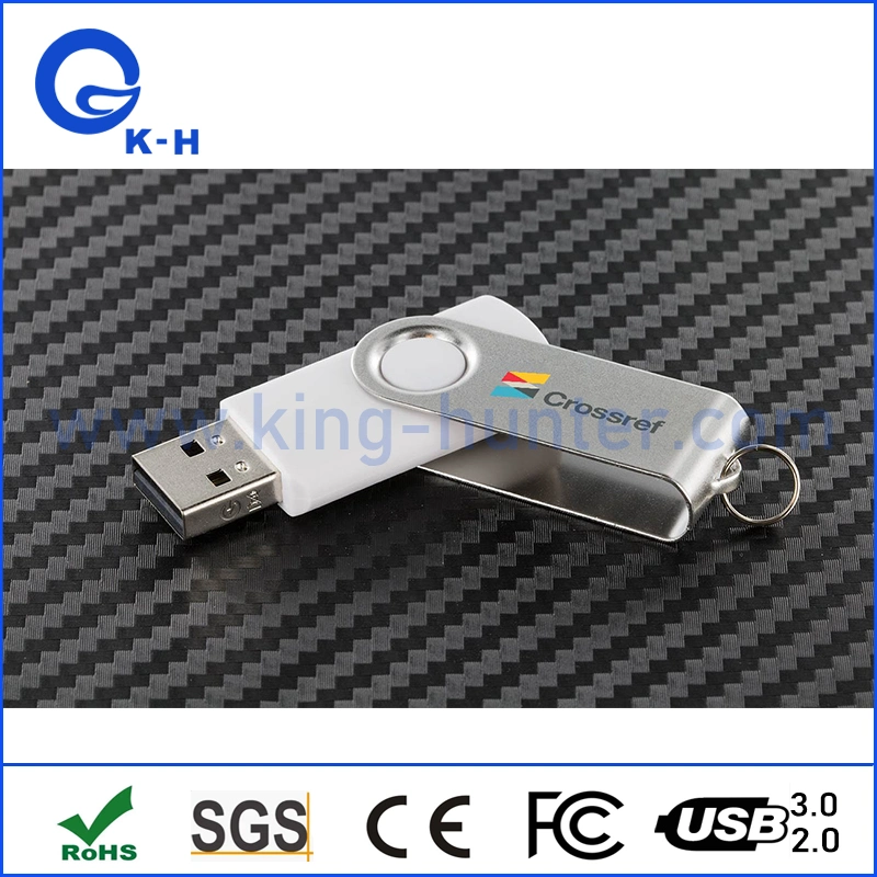 Metal Swivel/Twist USB 2.0/3.0 Flash Memory Drive 16GB U Disk