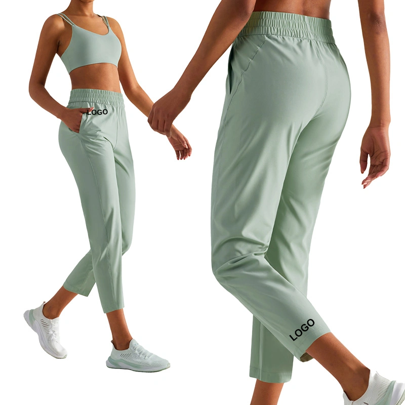 Wholesale/Supplier Factory Sunscreen Light Outwear Loose Casual Sweatpants Sports Gym Wear Casual Wear Pocket High Waist Wide Leg Pants Fitness Women's Pants