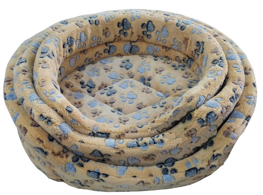 Soft Comfortable Coral Velvet Dog Cat Beds (WY1610112-1A/C)