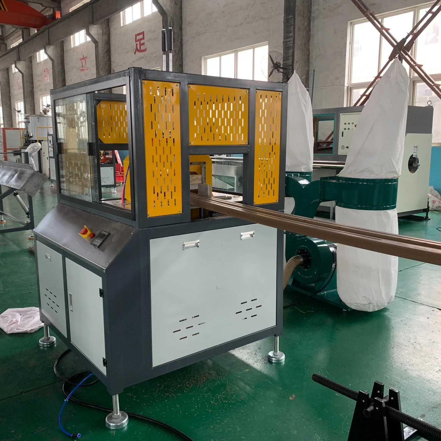 Recycled Plastic Wood Composite Keel Making Machine WPC Hollow Decking Floor Extrusion Line Manufacturer Extruder Equipment