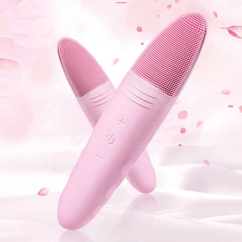 Portable Face Cleaning Massager Silicone Facial Brush Beauty Device