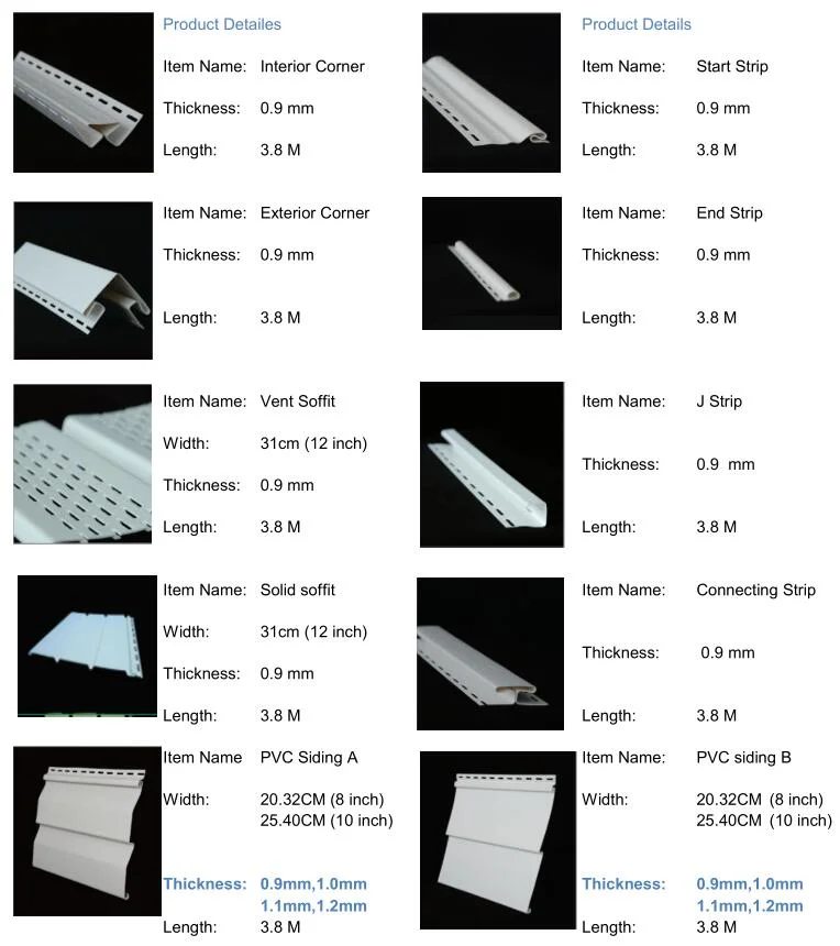 PVC-Panel Material F-Form Streifen 1mm dicken anpassbaren Farben Vinyl Zubehör Für Die Seitenvermessung