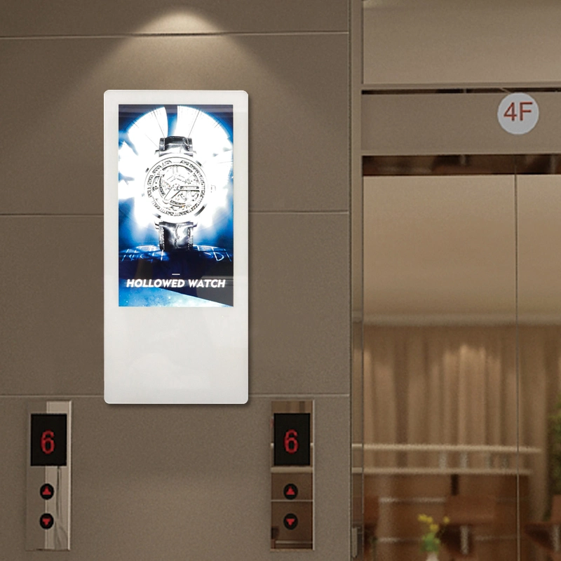 Wall Mounted Horizontal Vertical Elevator Shopping Mall Restaurant LCD Advertising Display Digital Signage