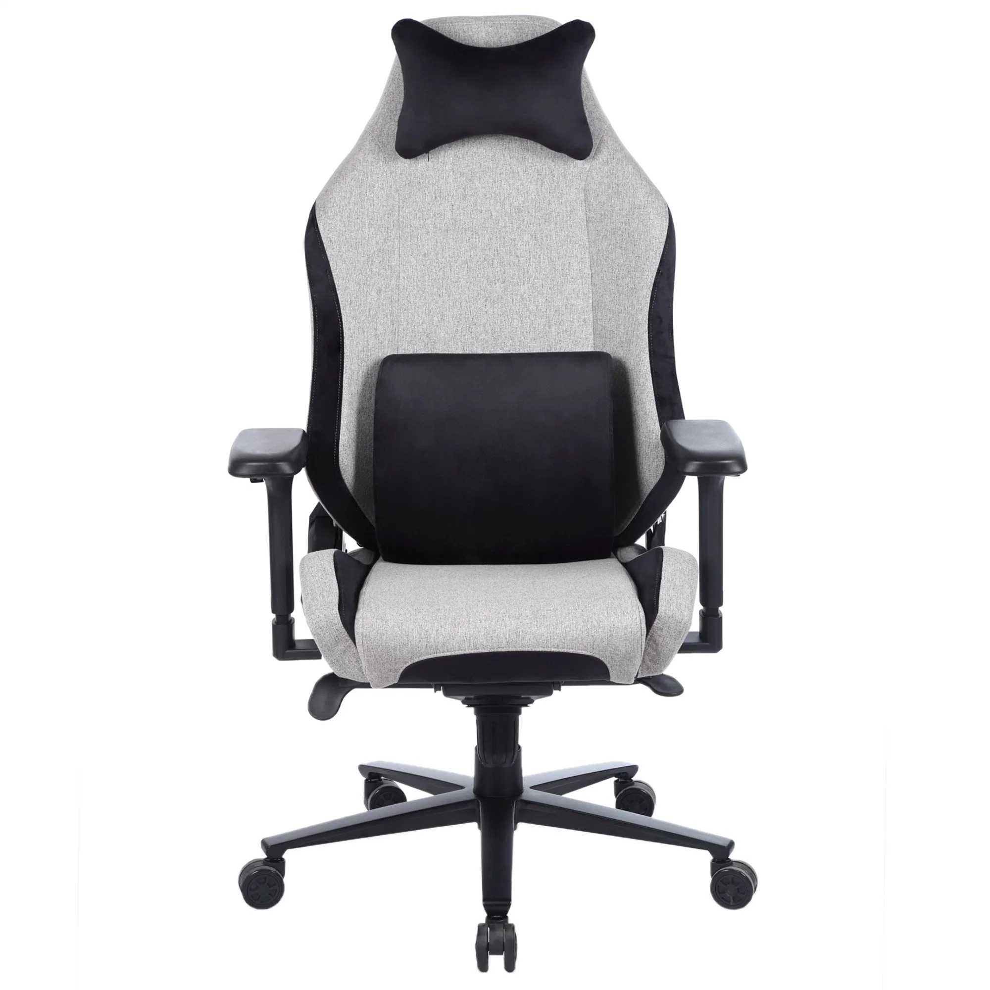 Yuhang Anti-Corrosive Aluminum Base Gaming Chair Gery Fabric Gaming Chair