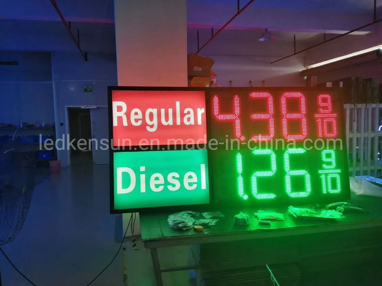 Double Side Regular Light Box 16inch 8.88 9/10 LED Gas Price Sign Built-in Control Display