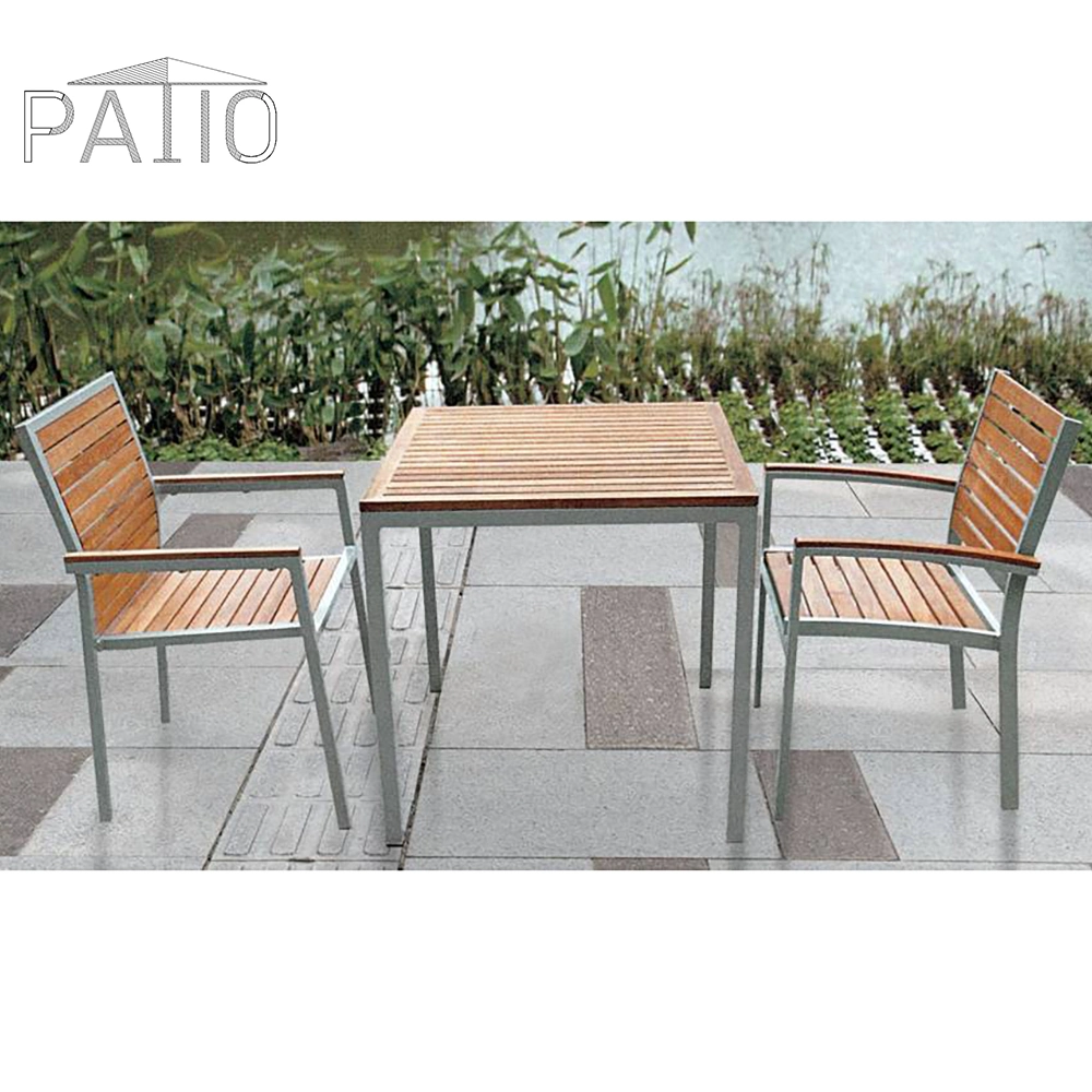 All Weather Aluminum Outdoor Restaurant Table Chair Combination Garden Furniture Set