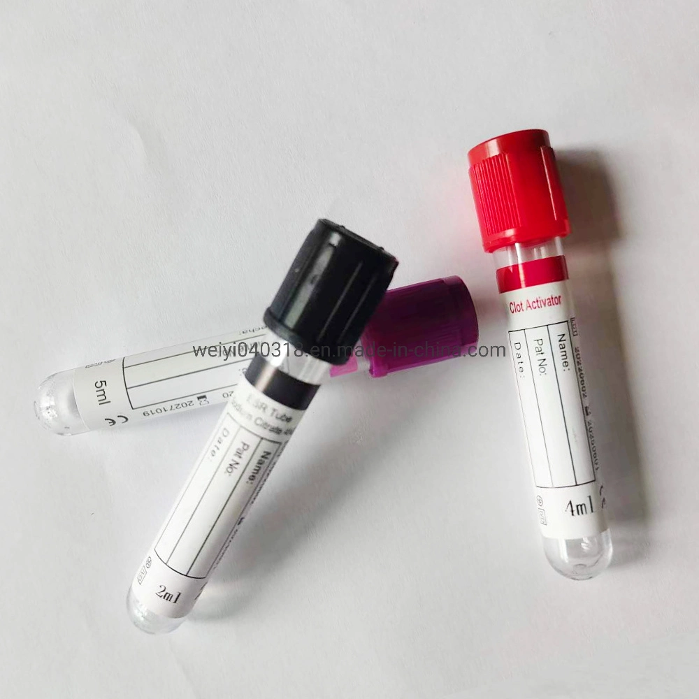 Factory Supply Different Types of Vacutainers Vacuum Blood Collection Tube Blood Collecting Tube with CE ISO