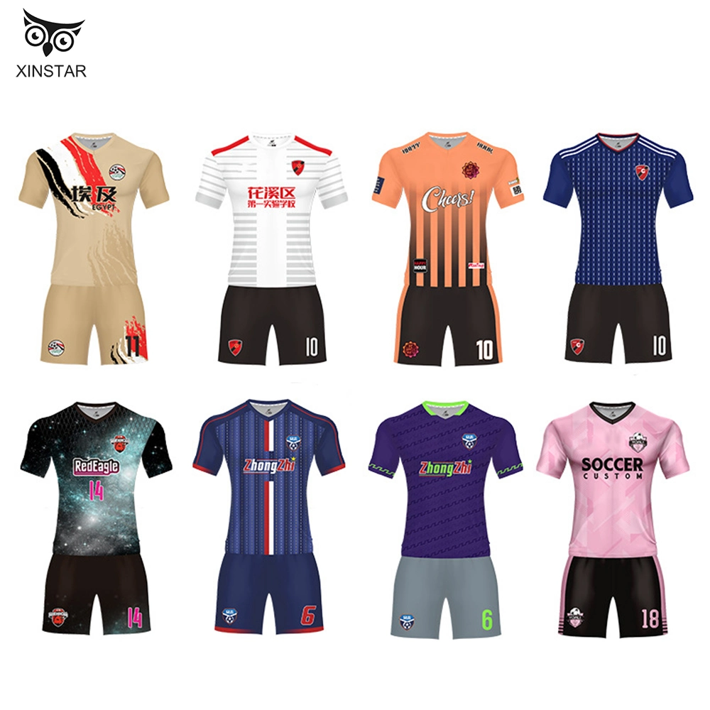 La parte superior personalizado Venta Camiseta de portero del equipo de fútbol al por mayor de fútbol rápido desgaste de tejido seco Jersey uniforme de Fútbol