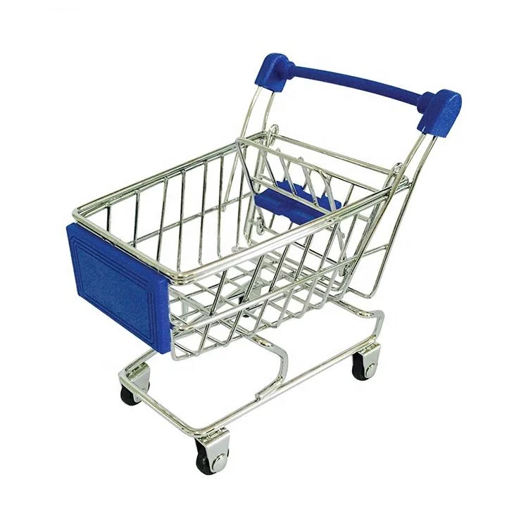 Customized Color Miniature Mini Trolleys Lovely Mini Shopping Trolley