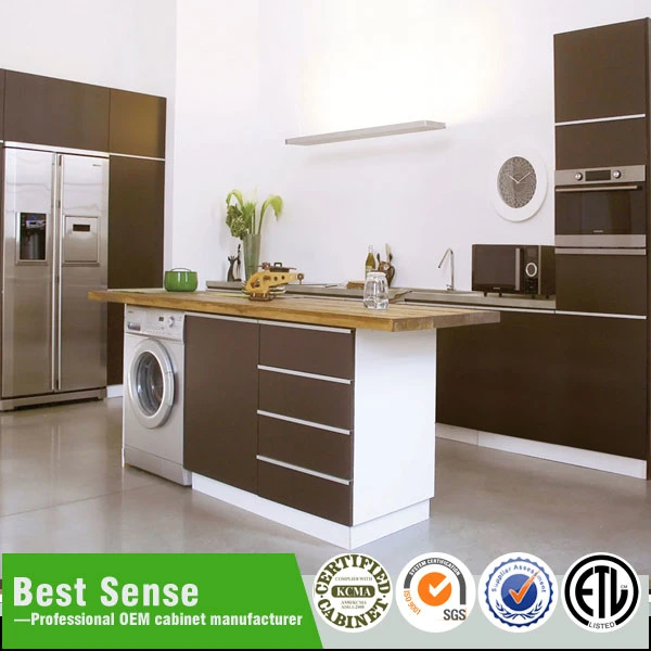 Customized Cabinet Project OEM Modular Stainless Steel Lacquer Kitchen