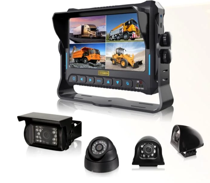 7inch 4CH Mobile DVR Monitor Support GPS, G-Sensor for Bus/Truck/Taxi/Vehicles