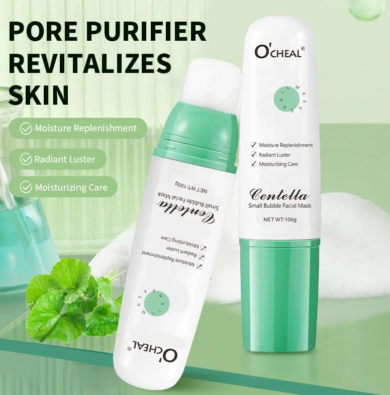 Vente en ligne en stock Centella Asiatica acide hydratant la peau bulle Masque hydratant améliorer sec et rugueux rendre la peau humide Et tend