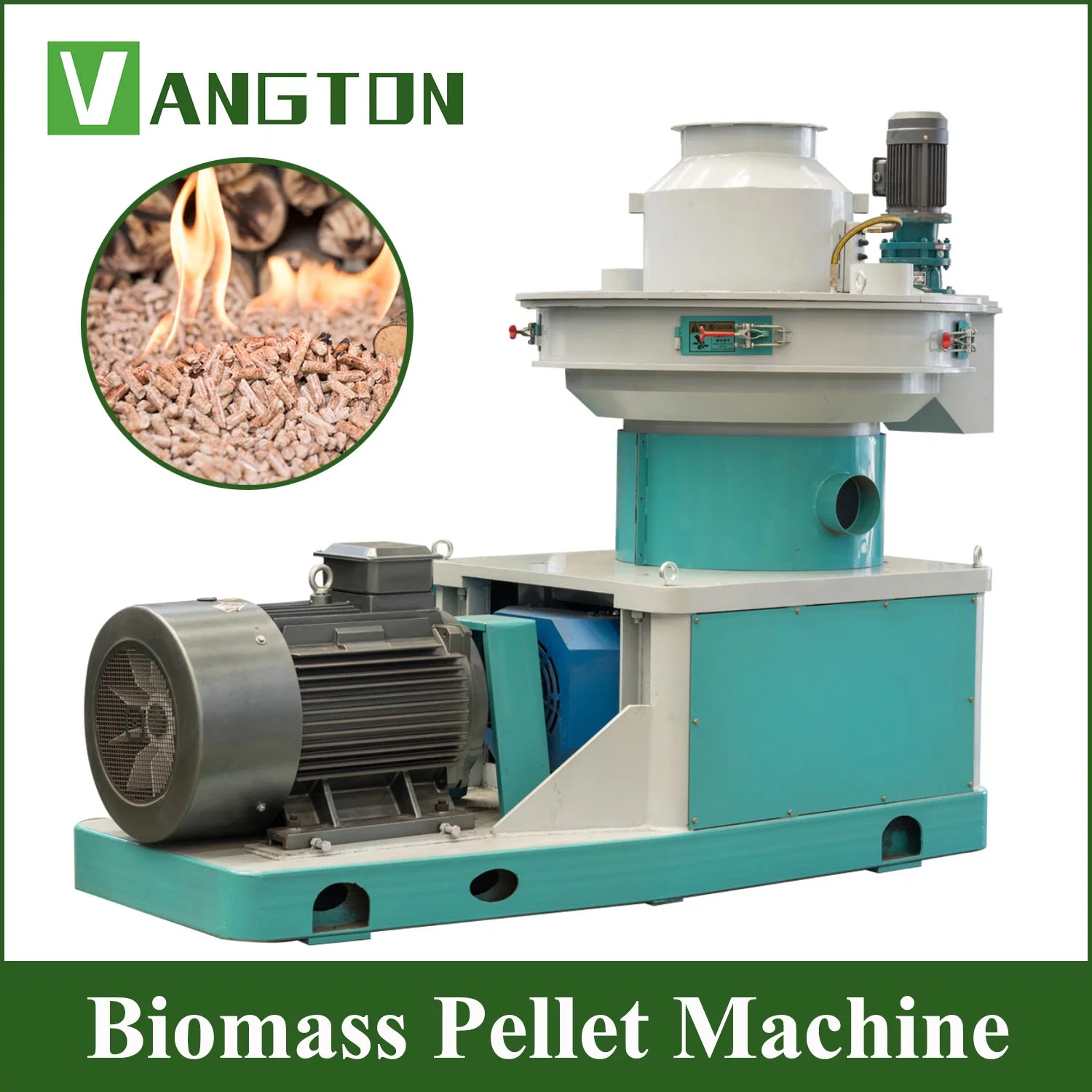 CE Certification Bioenergy Sawdust Waste Biomass Wood Pelletizing Machine 8mm 1.5ton 90kw