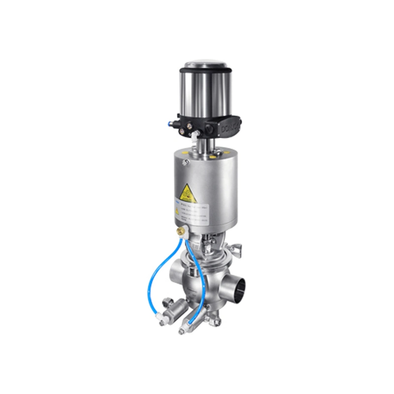 3A Sanitary Mixproof Valve with Pneumatic Actuator for Dairy Beverage