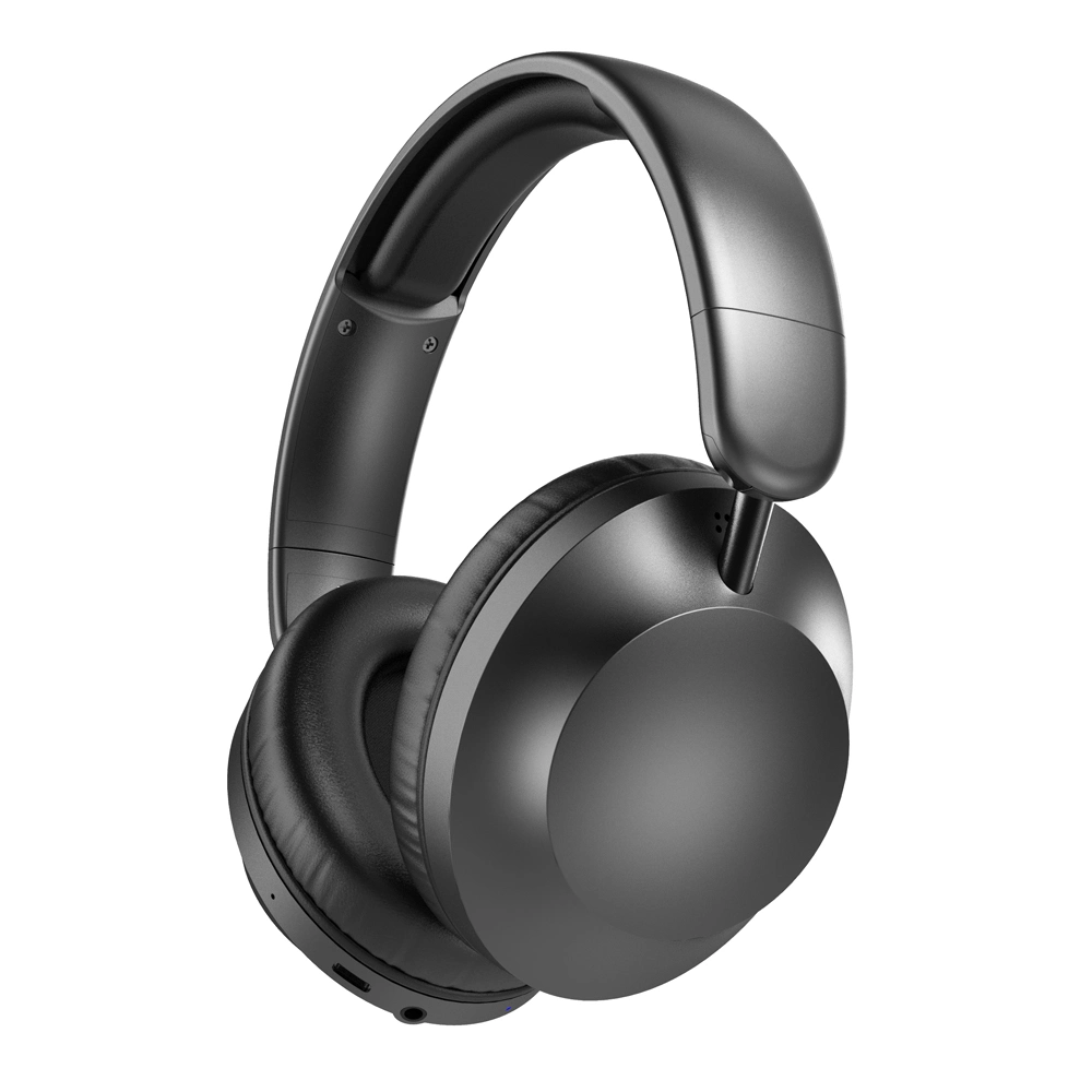 Som estéreo HiFi dobrável auricular leve sobre a orelha Bluetooth 5.3 Auscultadores