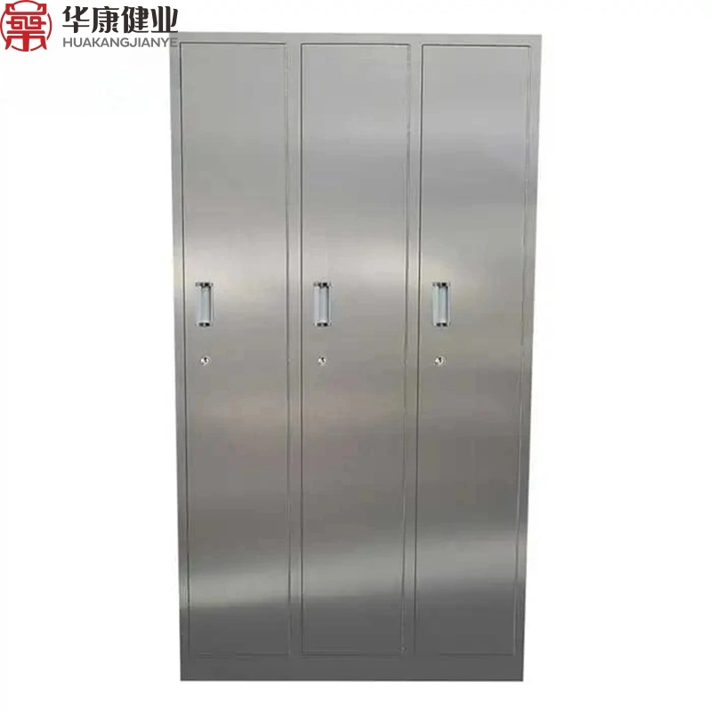 304 Stainless Steel Locker Workshop Bathroom File Cabinet Western Medicine Tableware Cabinet Employee Storage for Hospital