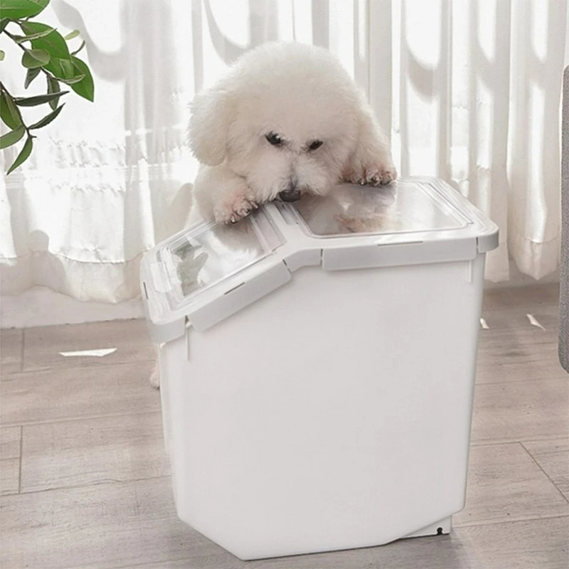 Boîte de rangement multi-fonctionnelle pour animaux de compagnie en gros - conteneur alimentaire pour chiens et chats étanche, antiinsectes, résistant à l'humidité