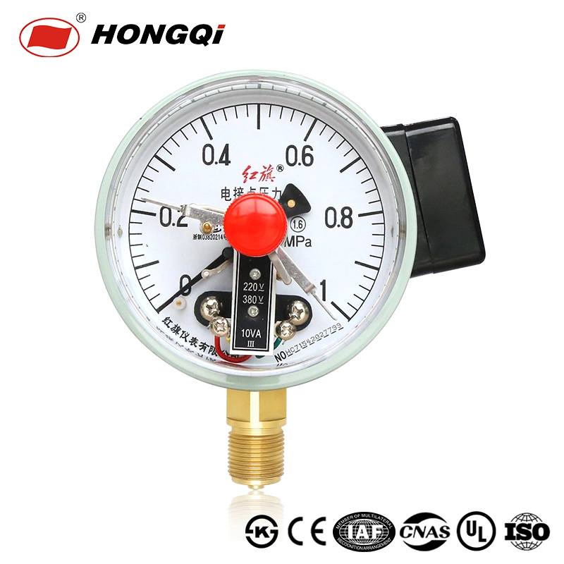 Hongqi&reg; Electric Contact Pressure Gauge with M20*1.5 Connection Thread