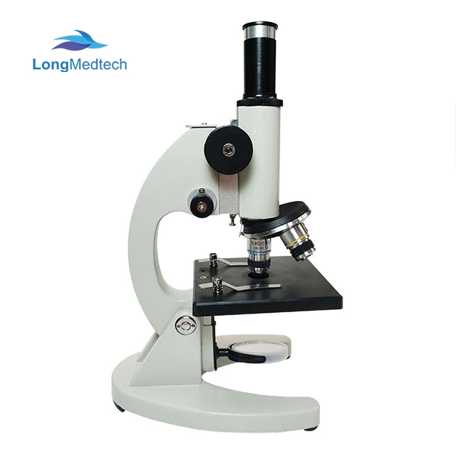 Biological Microscope Monocular Vertical Tube Microscope Student Microscope for School