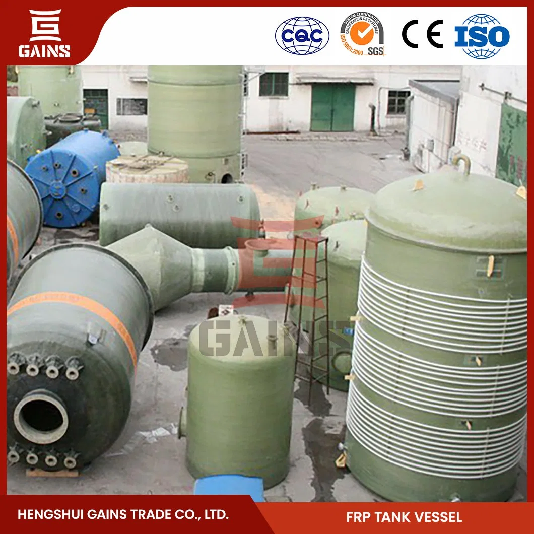 Gains 100 Gallon Fiberglass Propane Tank Manufacturing FRP Underground Chemical Storage Tanks China PP FRP Chemical Tank