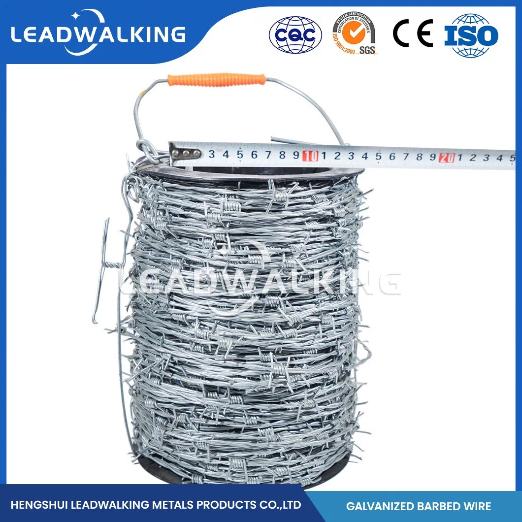 LeadWalking 400m Stacheldraht Hersteller Großhandel/Lieferant Spirale Verzinkt Rasierdraht China 20m Rollenlänge heiß getaucht galvanisierter Stahldraht