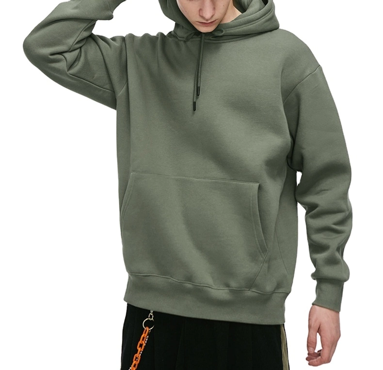 Best Quality Baggy Thick Mens Cropped Hoodies 100% Cotton Crop Heavyweight Essentials Hoodie