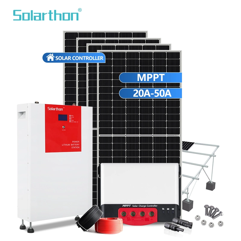 Controlador inteligente Solar 12/24V Auto 30A Identificación automática de voltaje MPPT Controlador de cargador solar