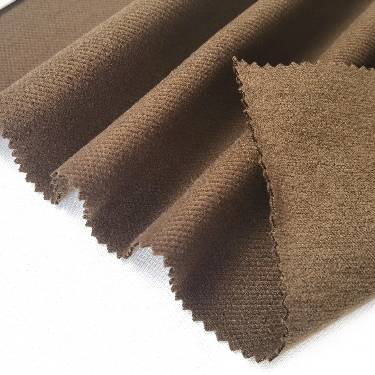 Factory Supplier Tr Brushed Garment Fabric for Autumn and Winter Leisure Suits