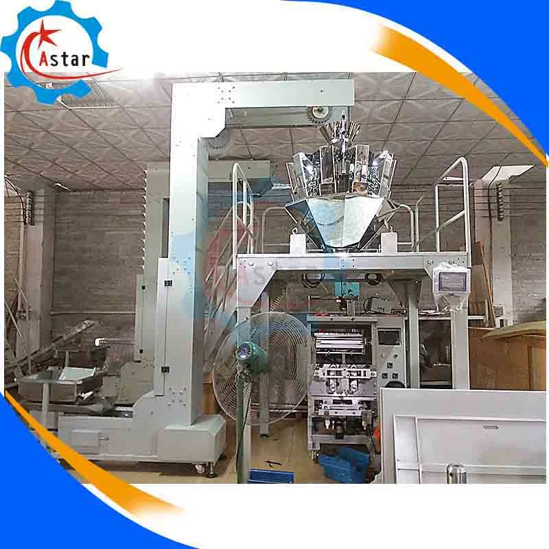 Full Automatic Granule Sealing and Vacuum Packing Machine Suit for Candy, Peanut, Sea Food, Bean Sprouts Vegetable Garlic Bagger Bagging Machine