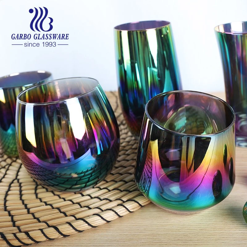 Wedding Party Shiny Rainbow Color Glass Cup