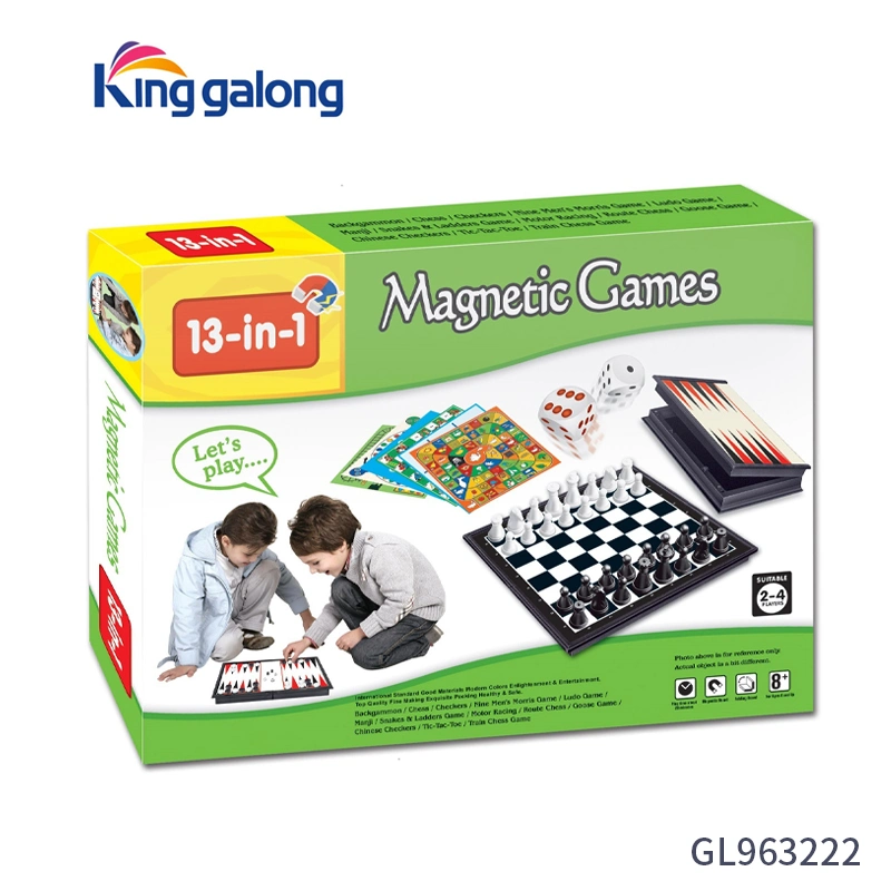 Großhandel/Lieferant populäre Kinder Kinder Checkers Schlange und Leiter Ludo Backgammon Chinese Go Chess Magnetic Chess Game Brettspiele