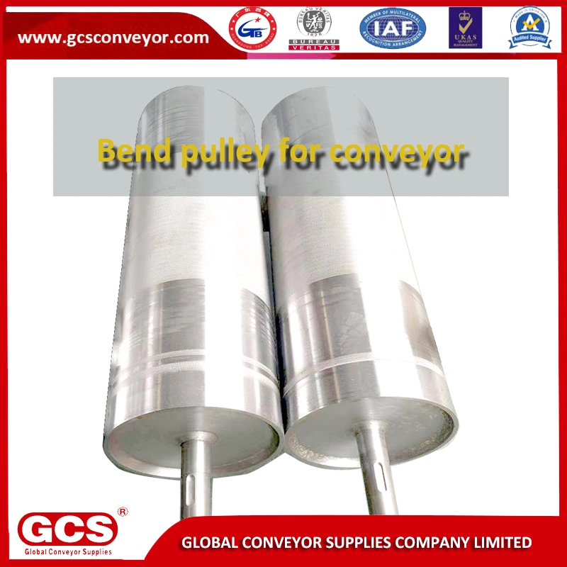 Increase The Friction Surface Stainless Steel Bearing Drum Pulley Belt Conveyor