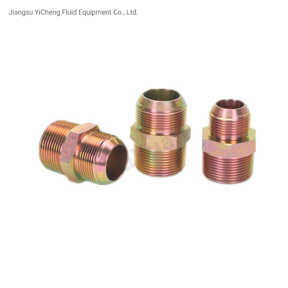 1PCS NPT to Bsp 1/8&quot; 1/4&quot; 3/8&quot; 1/2&quot; Male Thread High-Pressure Hydraulic Tubing Joint Reducer Wire Adapter Fittings