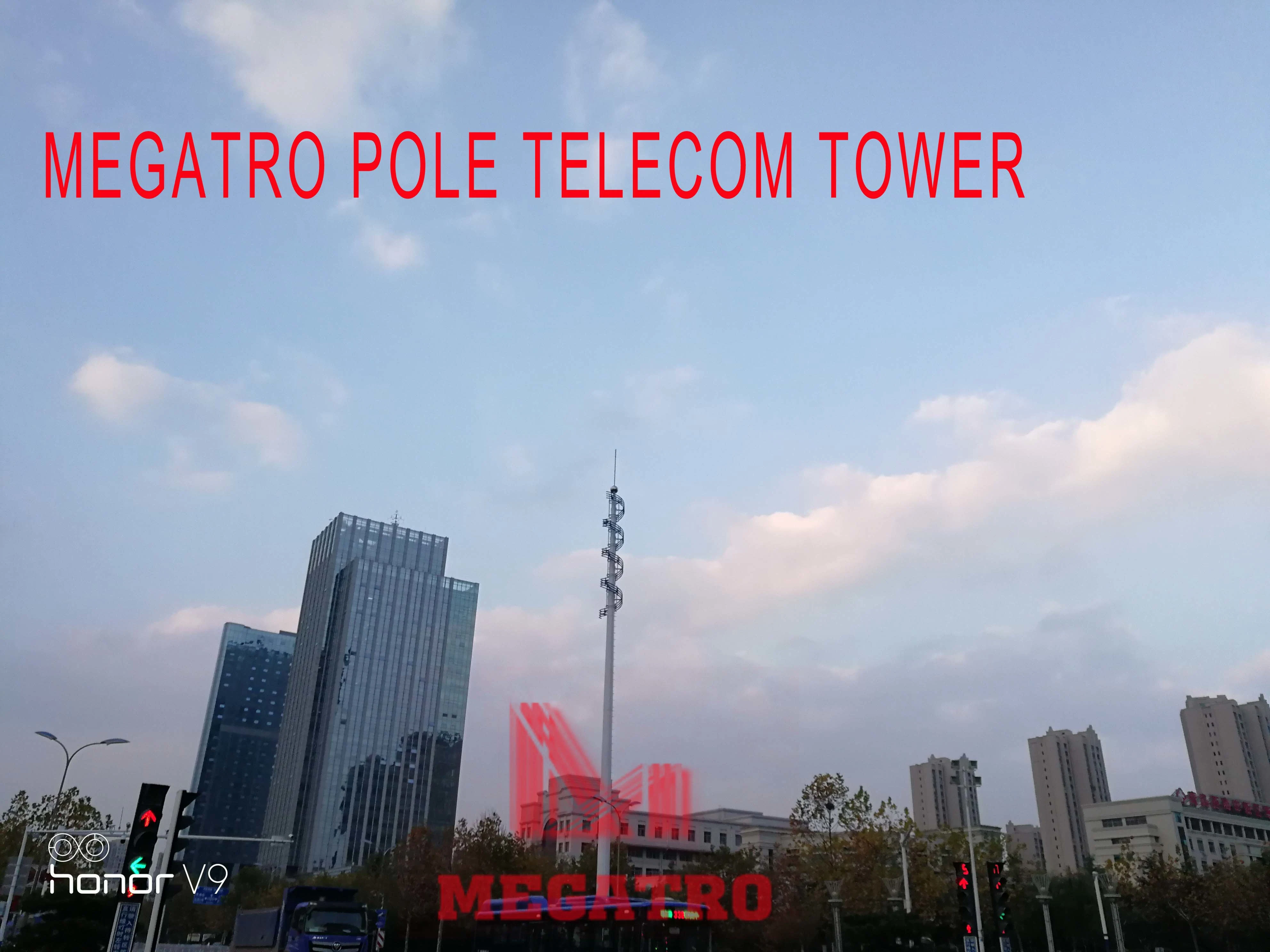 Megatro Communication Pole Telecom Tower