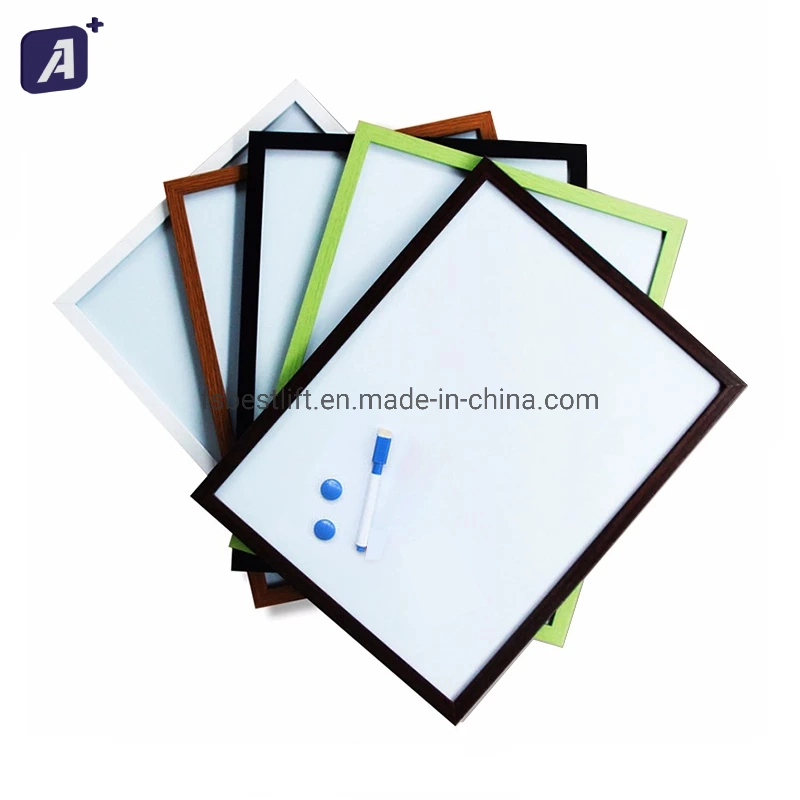 4 Pack 8X12inch Multi-Purpose Magnetic Black or White Frame Whiteboard