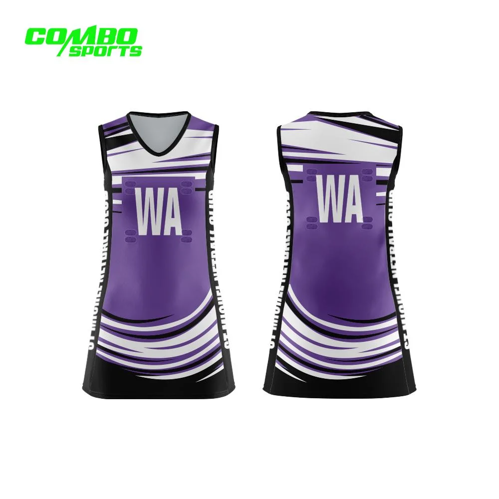 Wholesale/Supplier Cheap New Design Ladies Sexy Polyester Netball Dresses