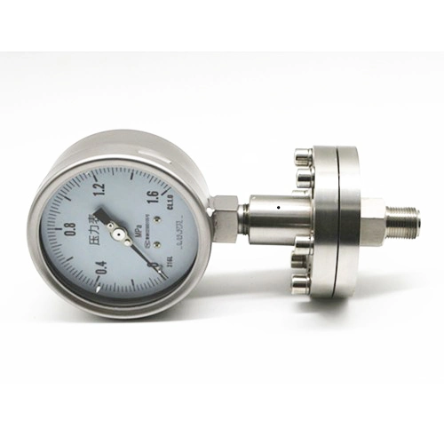 Hakin All Stainless Steel Vibration-Resistant Diaphragm-Seal Pressure Meter Common Thread Style/German Split Thread Style Oil Filled Manometro