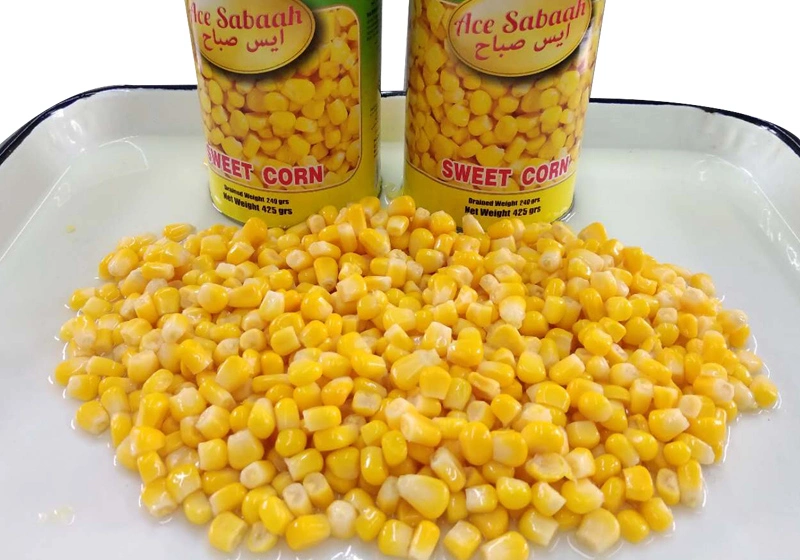 China Manufacturer Canned Kernels Sweet Corn