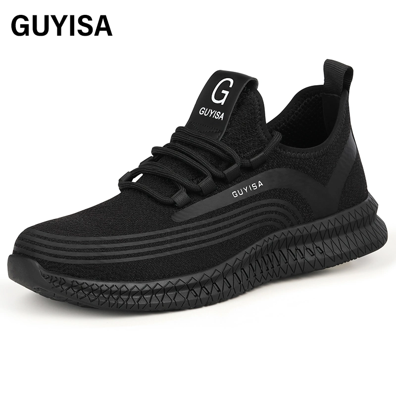 Les chaussures de sécurité personnalisées Guyisa sont acceptables pour les jeunes hommes pratiquant des sports de plein air. Chaussures de sécurité à embout en acier.