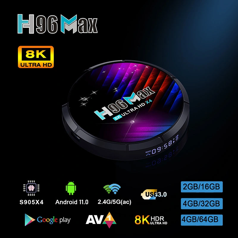 Android 11 TV Box 2g/16g 4G/32g 4G/64G Set-Top Box S905X4 Netzwerk-Set-Top-Box