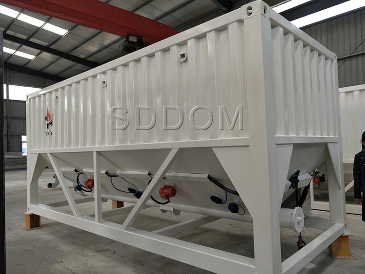 Sddom Stackable 20FT 40FT Container Size Horizontal Powder Cement Storage Steel Tank Bin Silo Equipment