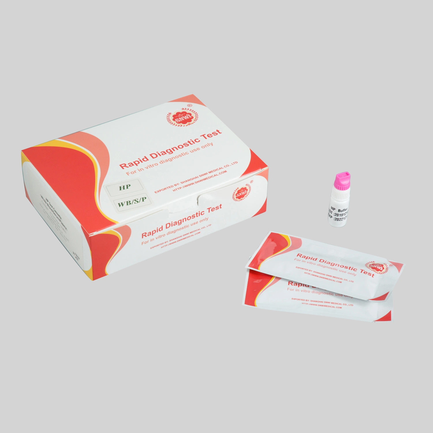 Um passo de infecção por H. pylori Kits de Teste de Diagnóstico Médico Kits de Teste rápido
