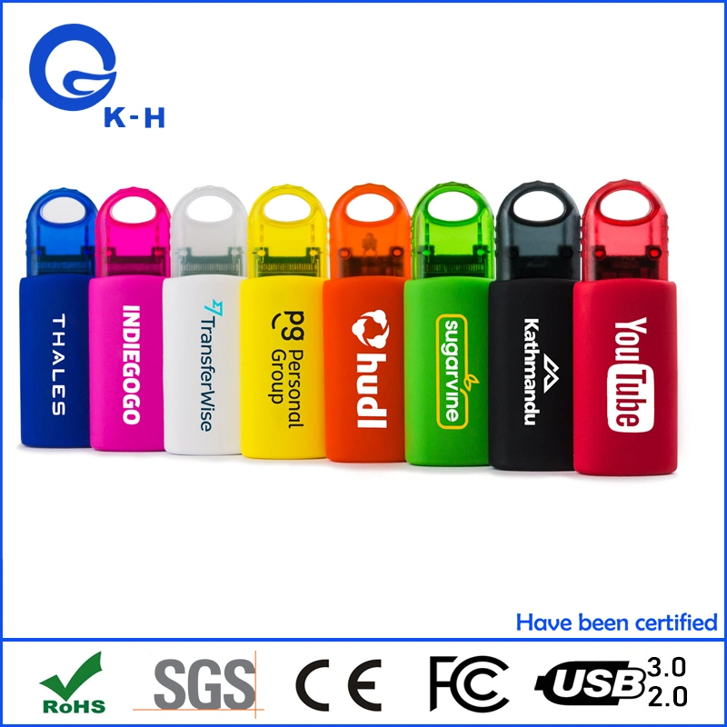 Plastic Spring Loaded USB Flash Memory Stick 16GB 32GB 64GB 128GB