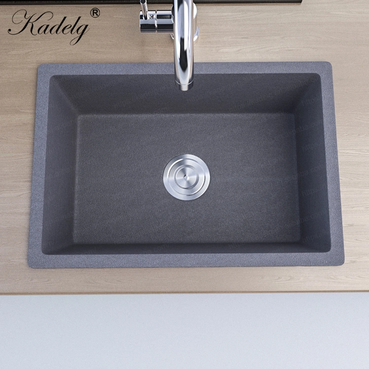 Quartz OEM/ODM Grey Color Kitchen Washing Kitchen Basin