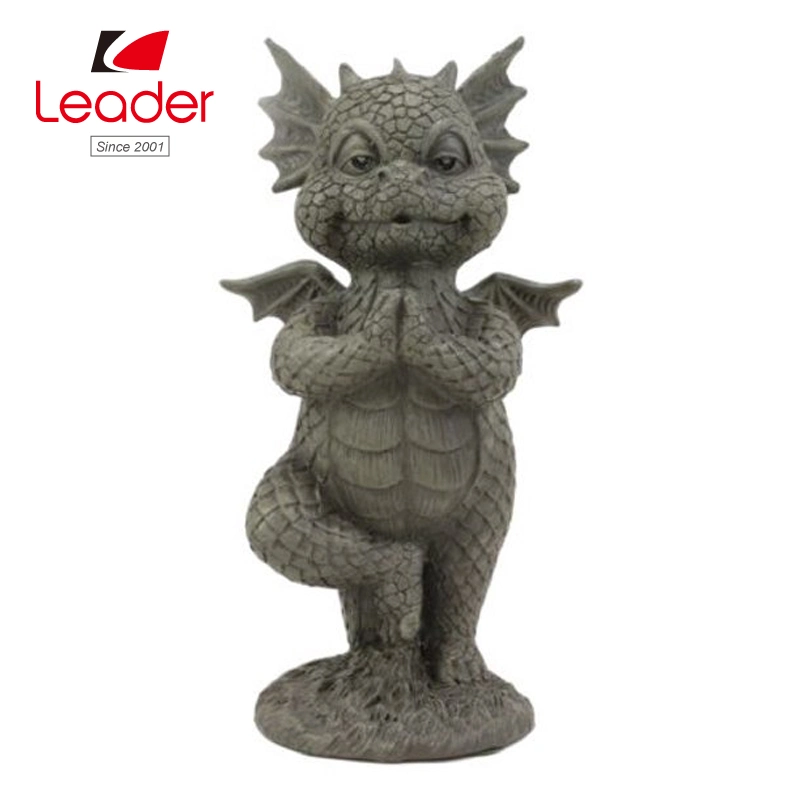 Faux Stone Resin Finish Good Job Thumbs up Dragon Garden Statue