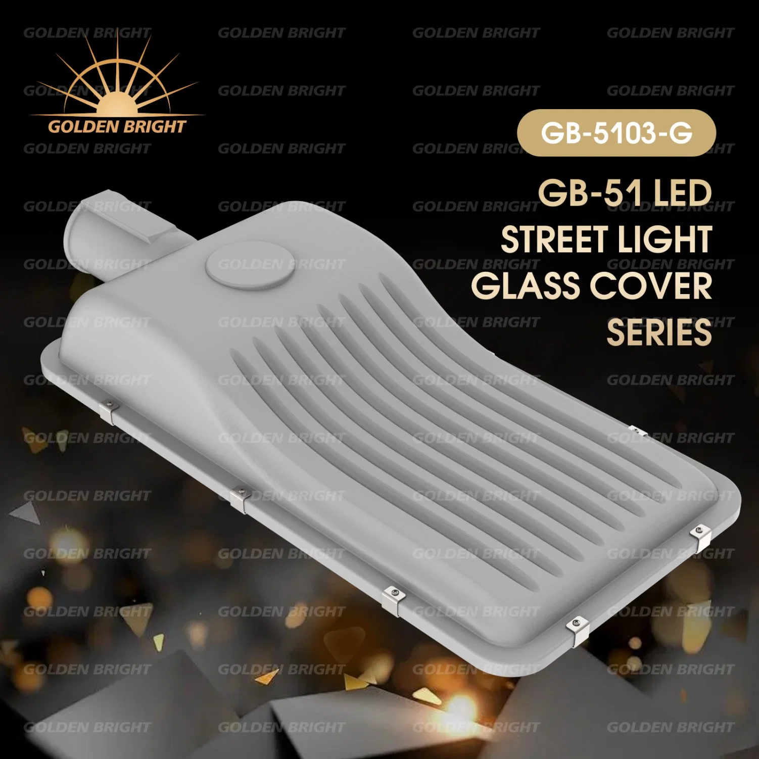 Lâmpada de alumínio Goldenbright Neutral para iluminação de rua Solar, aprovada pela CE LED