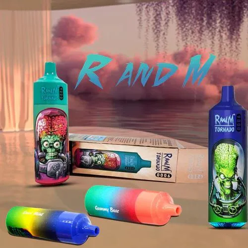 Newest Disposable Vape Pen Randm Tornado 9000 Puffs Mesh Coil 18ml 12 Flavors Rechargeable with Type-C Randm Vape