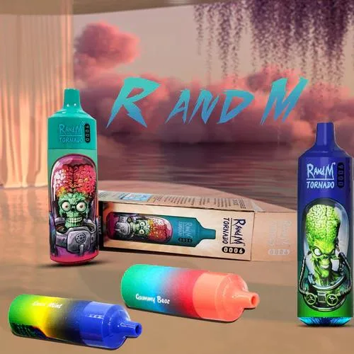 Más reciente VAPE lápiz Randm Tornado 9000 Puffs bobina de malla 18mL 12 sabores recargables con tipo C Randm VAPE