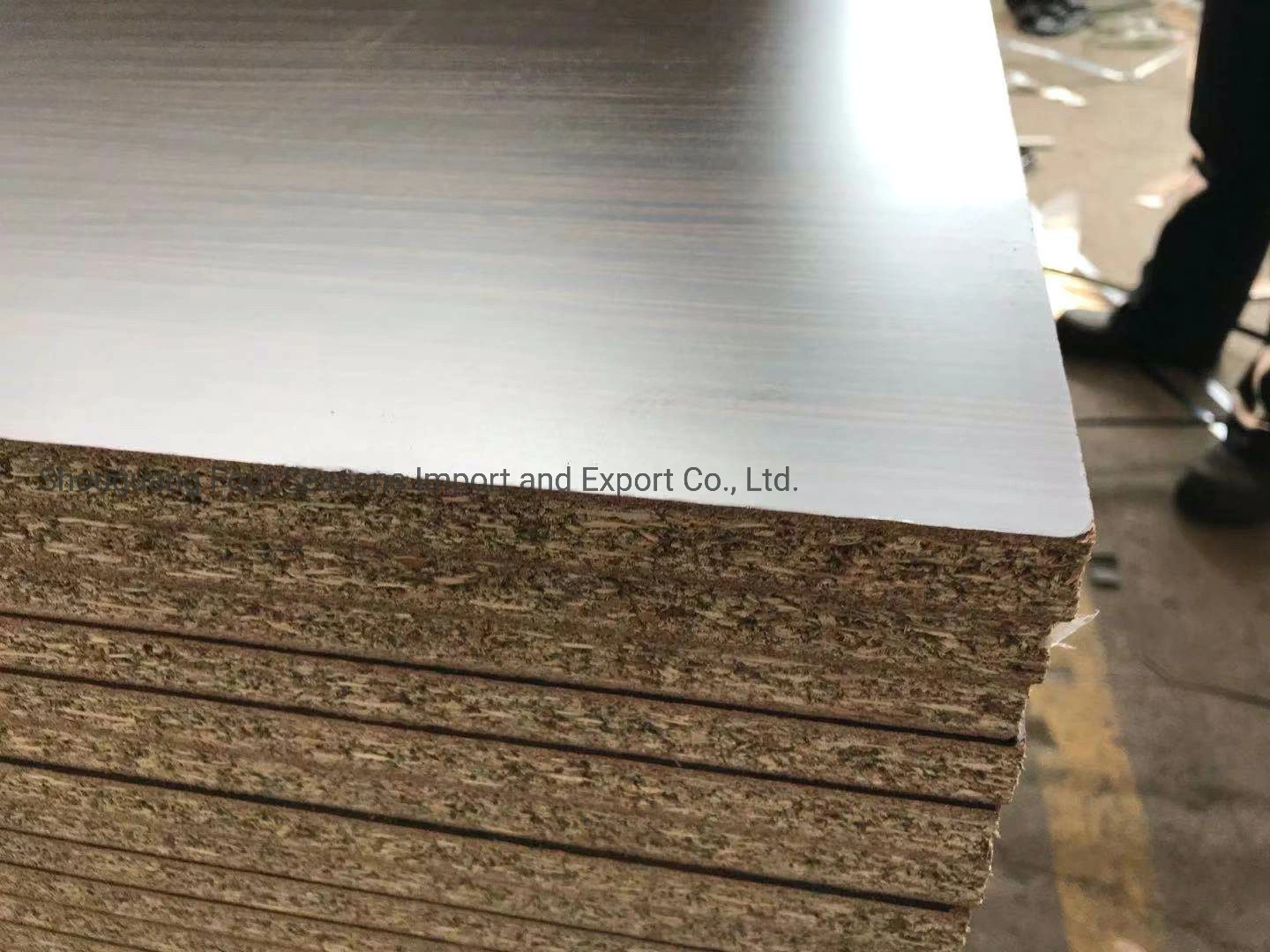 1220*2440mm E1 Glue Wood Grain 2 Sides Melamine Particle Board