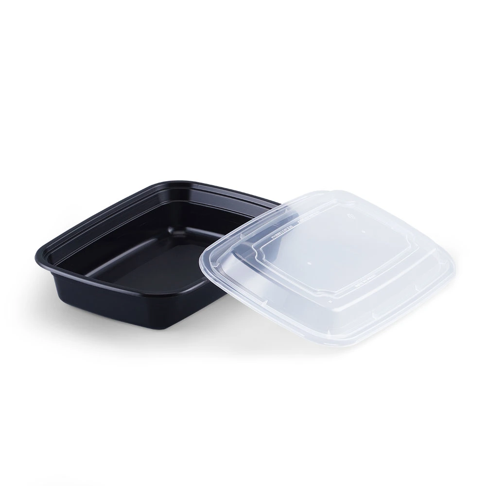 PP Tray Black PP Lunch Tray Recyclable PP Pet Plastic Food Box Tray, Microwave